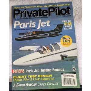 Private Pilot Aviation Magazine July 2003 Flight Aircraft Jet Piper Cub Avionics